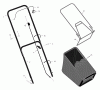 Murray 20415x83B - B&S/ 20" Walk-Behind Mower (2000) (Walmart) Spareparts Handle & Bag Assembly