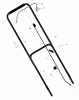 Murray 20415x8D - Scotts 20" Walk-Behind Mower (2001) (Home Depot) Spareparts Handle Assembly