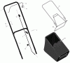 Murray 204210x30B - 20" Walk-Behind Mower (2004) Spareparts Handle & Bag Assembly
