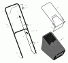 Murray 20455x30C - 20" Walk-Behind Mower (2000) Spareparts Handle & Bag Assembly