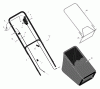 Murray 20606x30C - 20" Walk-Behind Mower (2001) Spareparts Handle & Bag Assembly