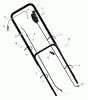 Murray 20607A - 20" Walk-Behind Mower (1999) Spareparts Handle Assembly