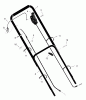 Murray 20647x89A - Yard King Performance 20" Walk-Behind Mower (1999) Spareparts Handle Assembly