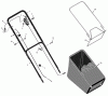 Murray 20647x89E - Yard King Performance 20" Walk-Behind Mower (2002) Spareparts Handle And Bag Assembly