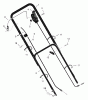 Murray 20665x8B - Scotts 20" Walk-Behind Mower (2000) (Home Depot) Spareparts Handle Assembly