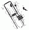 Murray 20708x89B - Yard King Performance 20" Walk-Behind Mower (2000) Spareparts Handle Assembly
