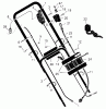Murray 20715x92A - B&S/ 20" Walk-Behind Mower (1999) (Walmart) Spareparts Handle Assembly