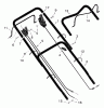 Murray 21545x6A - Ultra 21" Walk-Behind Mower (1996) Spareparts Handle Assembly