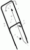 Murray 220012x92A - B&S/ 22" Walk-Behind Mower (2005) (Walmart) Spareparts Handle Assembly