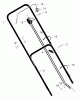 Murray 22105x92A - B&S/ 22" Walk-Behind Mower (1998) (Walmart) Spareparts Handle Assembly