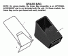 Murray 22265x8J - Scotts 22" Walk-Behind Mower (2004) (Home Depot) Spareparts Bag Assembly