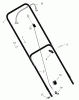 Murray 22265x8J - Scotts 22" Walk-Behind Mower (2004) (Home Depot) Spareparts Handle Assembly - Tecumseh Models