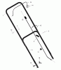 Murray 22315x8D - Scotts 22" Walk-Behind Mower (2002) (Home Depot) Spareparts Handle Assembly