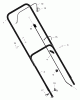 Murray 22315x8E - Scotts 22" Walk-Behind Mower (2002) (Home Depot) Spareparts Handle Assembly