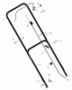Murray 22315x8F - Scotts 22" Walk-Behind Mower (2002) (Home Depot) Spareparts Handle Assembly