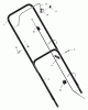 Murray 224110x8NA - Scotts 22" Walk-Behind Mower (2003) (Home Depot) Spareparts Handle Assembly