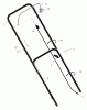 Murray 22415x31A - Scotts 22" Walk-Behind Mower (2000) (Home Depot) Spareparts Handle Assembly