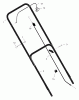 Murray 22506x30B - 22" Walk-Behind Mower (2002) Spareparts Handle Assembly