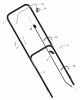 Murray 22525x194A - B&S/ 22" Walk-Behind Mower (2000) (Walmart) Spareparts Handle Assembly