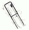 Murray 22606x6A - Ultra 22" Walk-Behind Mower (1998) Spareparts Handle Assembly