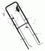 Murray 22615x92B - B&S/ 22" Walk-Behind Mower (2000) (Walmart) Spareparts Handle Assembly