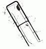 Murray 22646x92A - B&S/ 22" Walk-Behind Mower (1999) (Walmart) Spareparts Handle Assembly
