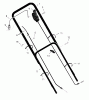 Murray 22648x71B - B&S/ 22" Walk-Behind Mower (1999) (Quality Stores) Spareparts Handle Assembly