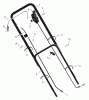 Murray 22655x192A - B&S/ 22" Walk-Behind Mower (2000) (Walmart) Spareparts Handle Assembly