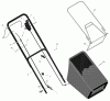 Murray 228511x31A - Scotts 22" Walk-Behind Mower (2002) (Home Depot) Spareparts Handle And Bag Assembly
