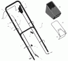 Murray 228511x8B - Scotts 22" Walk-Behind Mower (2002) (Home Depot) Spareparts Handle And Bag Assembly