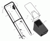 Murray 228530x7A - Scotts 22" Walk-Behind Mower (2001) (Home Depot) Spareparts Handle & Bag Assembly