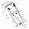Murray 261010x89B - Yard King Performance 26" Walk-Behind Mower (2002) Spareparts Handle Assembly