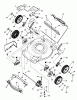 Murray EBTP2265 (7800693) - Brute 22" Walk-Behind Mower (2010) Spareparts Deck Assembly (Standard Wheel)