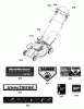Murray JS26 (7800807) - John Deere 22" Walk-Behind Mower (2011) Spareparts Decals Group (7502363)