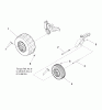 Murray 107.267860 (7800341) - Craftsman ZTS7500, 21HP B&S w/42" Mower Deck California (2009) (Sears) Spareparts Wheel & Tire Group (W7500868)