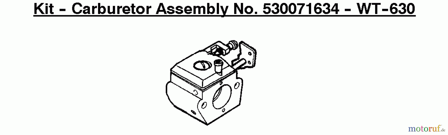  Poulan / Weed Eater Kantenschneider PE550 (Type 2) - Weed Eater Edger Kit - Carburetor Assembly