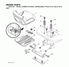 Poulan / Weed Eater PB19546LT (96048001700) - Poulan Pro Lawn Tractor (2010-12) Listas de piezas de repuesto y dibujos SEAT