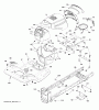Poulan / Weed Eater PB195H42LT (96042013601) - Poulan Pro Lawn Tractor (2011-07) Listas de piezas de repuesto y dibujos CHASSIS ENCLOSURES