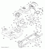 Poulan / Weed Eater PB20A42LT (96048004901) - Poulan Pro Lawn Tractor (2013-01) Listas de piezas de repuesto y dibujos CHASSIS ENCLOSURES