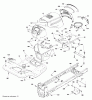 Poulan / Weed Eater PB20A46LT (96048005001) - Poulan Pro Lawn Tractor (2013-01) Listas de piezas de repuesto y dibujos CHASSIS ENCLOSURES