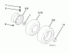 Poulan / Weed Eater PB14538LT (96012012400) - Poulan Pro Lawn Tractor (2012-09) Listas de piezas de repuesto y dibujos WHEELS TIRES