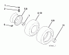 Poulan / Weed Eater PB175A42LT (96048003700) - Poulan Pro Lawn Tractor (2012-02) Listas de piezas de repuesto y dibujos WHEELS TIRES