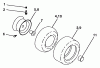 Poulan / Weed Eater PP1338A - Poulan Pro Lawn Tractor Listas de piezas de repuesto y dibujos Wheels & Tires