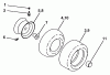 Poulan / Weed Eater PP145H42A - Poulan Pro Lawn Tractor Listas de piezas de repuesto y dibujos Wheels & Tires