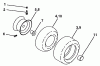 Poulan / Weed Eater PP16H46 - Poulan Pro Lawn Tractor Listas de piezas de repuesto y dibujos Wheels & Tires