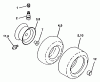 Poulan / Weed Eater PP1846 - Poulan Pro Lawn Tractor Listas de piezas de repuesto y dibujos Wheels & Tires