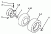 Poulan / Weed Eater PP20H46A - Poulan Pro Lawn Tractor Listas de piezas de repuesto y dibujos Wheels & Tires