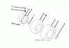 Poulan / Weed Eater W17542H (96041012000) - Weed Eater Lawn Tractor (2010-01) Listas de piezas de repuesto y dibujos WHEELS TIRES