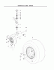 Poulan / Weed Eater 461ZX (966681801) - Poulan Pro 46" Zero-Turn Mower (2012-02) Listas de piezas de repuesto y dibujos WHEELS TIRES