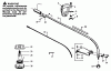Poulan / Weed Eater PLT2245 - Paramount String Trimmer Listas de piezas de repuesto y dibujos CUTTING HEAD & DRIVE SHAFT